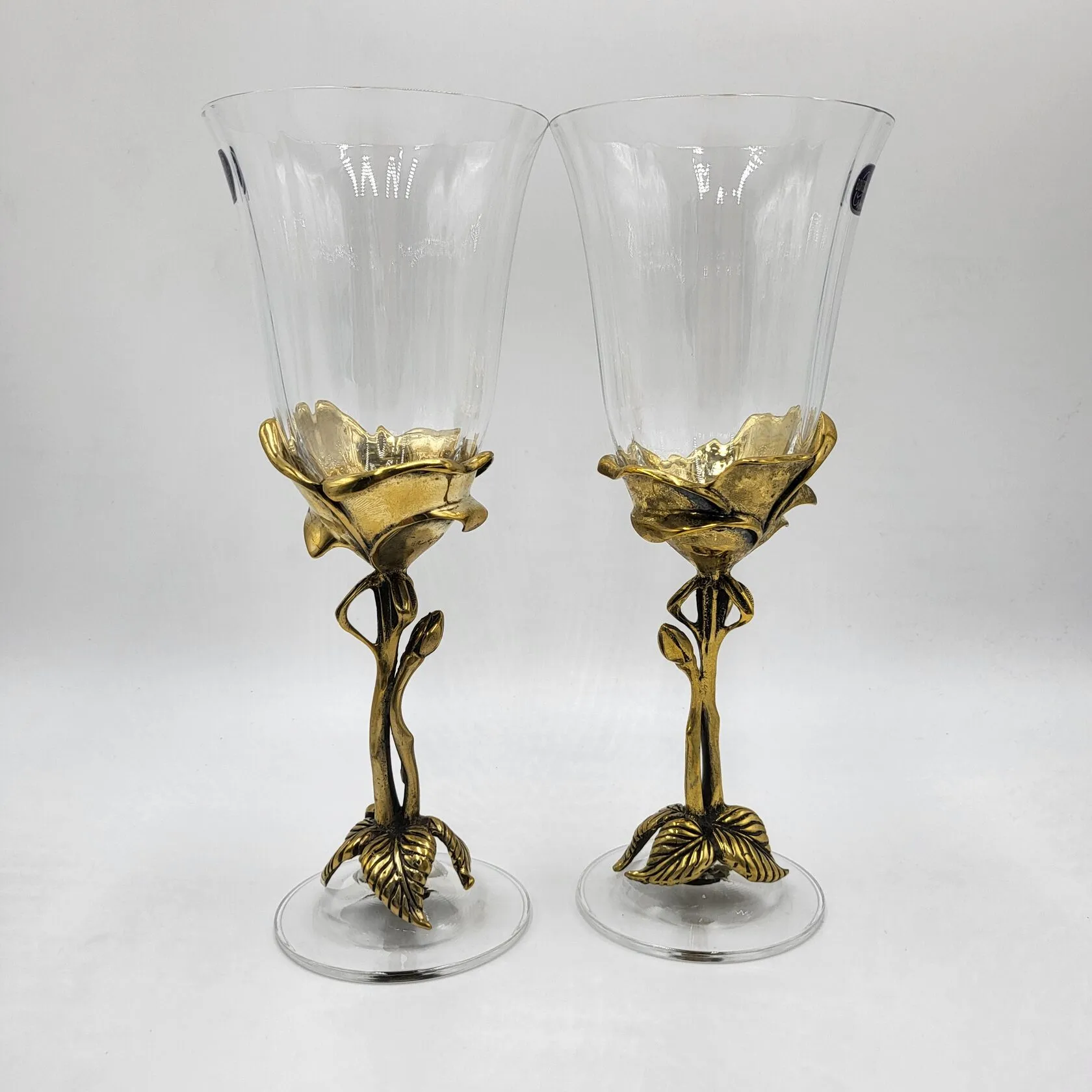 Набор бокалов для вина "Розы"